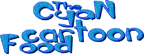 The Cyan Cartoon Food